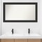 Corvino Black Non-Beveled Custom Framed Bathroom Vanity Wall Mirror
